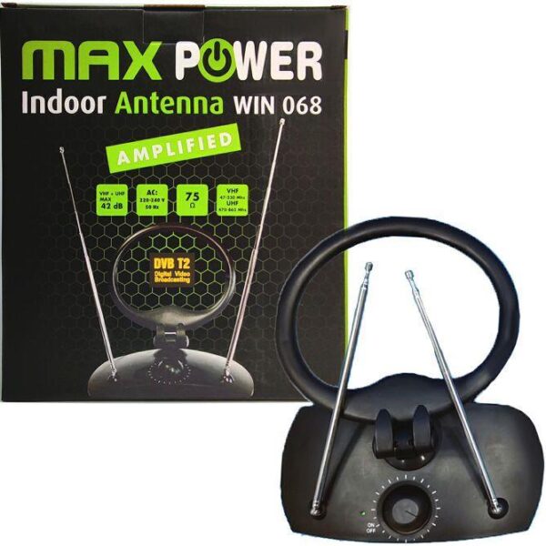 MAXPOWER ANTENA S POJAČALOM W068 UHF+VHF 42db, MPANTW068