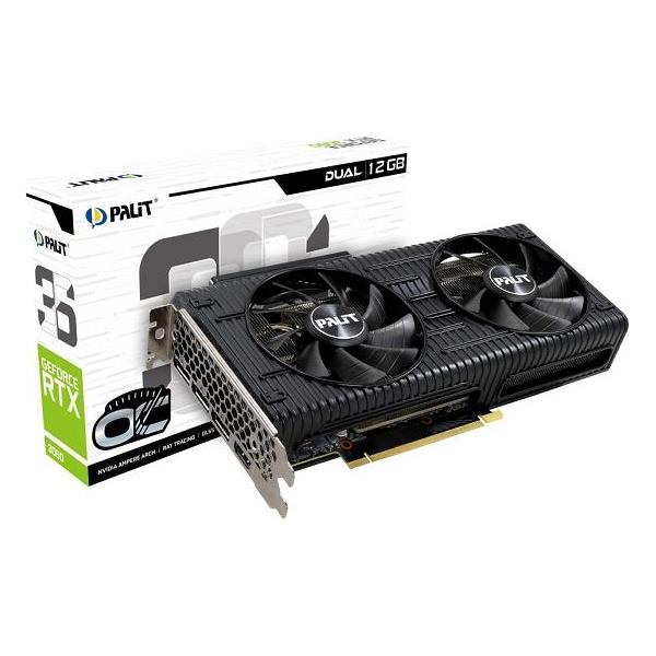 Palit GF RTX3060 Dual OC, 12GB GDDR6, NE63060T19K9-190AD