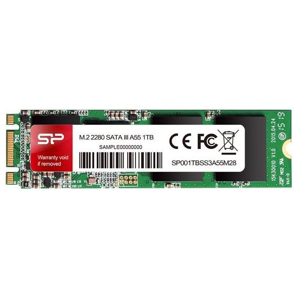 SILICON POWER SSD A55 1TB M.2 SATA, SP001TBSS3A55M28