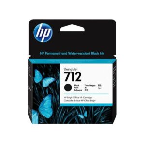 HP 712 80-ml Black Designjet Ink, 3ED71A