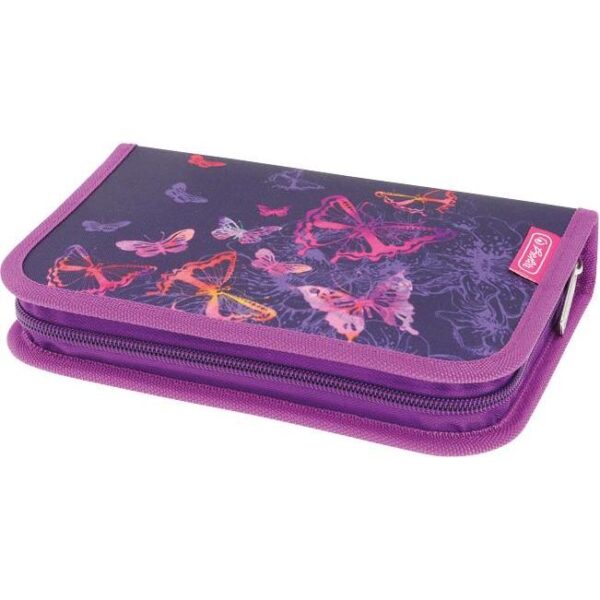 Pernica puna 1zip 2preklopa Butterflies Herlitz 50038145, 000048629