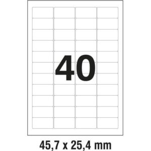 Etikete LK 45,7x25,4mm polyester pk25L Zweckform L4770-25 prozirne