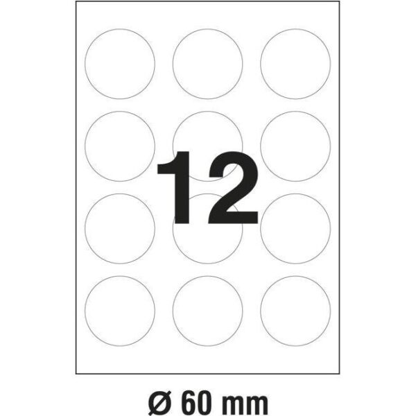 Etikete ILK fi-60mm pk100L Markin 210R310