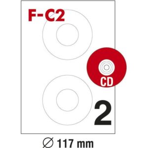 Etikete ILK za CD/DVD fi-117mm pk100L Fornax F-C2