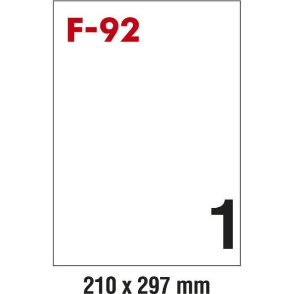 Etikete ILK 210x297mm pk100L Fornax F-92, 000024833
