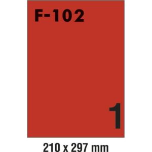 Etikete ILK 210x297mm pk100L Fornax F-102 crvene