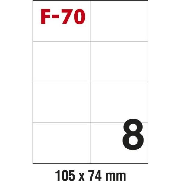 Etikete ILK 105x74mm pk100L Fornax F-70, 000024826