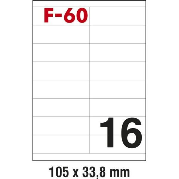 Etikete ILK 105x33,8mm pk100L Fornax F-60