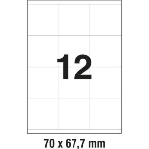 Etikete ILK 70x67,7mm pk100L Zweckform 3661