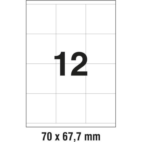 Etikete ILK 70x67,7mm pk100L Zweckform 3661