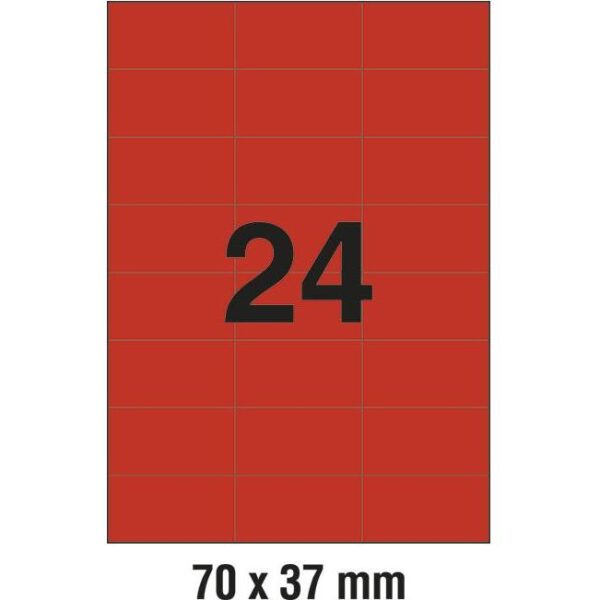 Etikete ILK 70x37mm pk100L Zweckform 3448 crvene