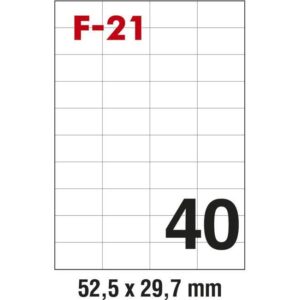 Etikete ILK 52,5x29,7mm pk100L Fornax F-21, 000024793