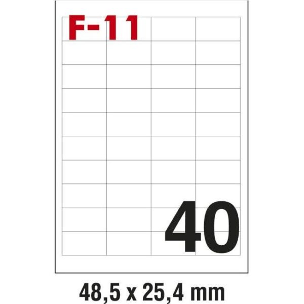 Etikete ILK 48,5x25,4mm pk100L Fornax F-11, 000024775
