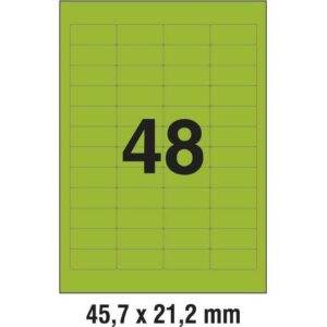 Etikete ILK 45,7x21,2mm pk20L Zweckform L6040-20 zelene