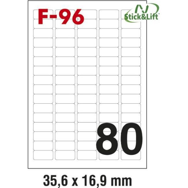 Etikete ILK 35,6x16,9mm odljepljive pk100L Fornax F-96, 000024837