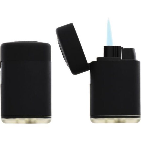 Upaljač elektronski gumirani mat Atomic Jet Flame Rubber crna, 900005459