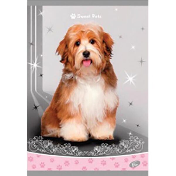 Teka meki uvez A4 crte 40+2L 80g Sweet pets Elisa sortirani motivi, 000026615