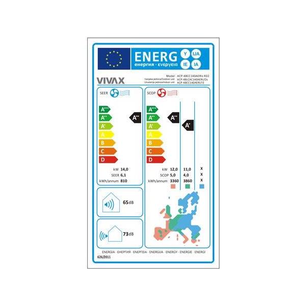 VIVAX COOL, klima ur.komerc., ACP-48CC140AERI+ R32, ACP-48CC140AERI+ R32 - Slika 6