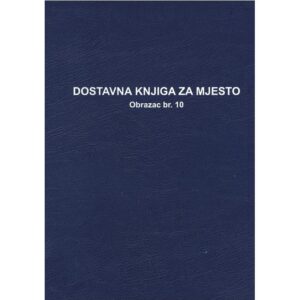Obrazac B-142a dostavna knjiga za mjesto Fokus