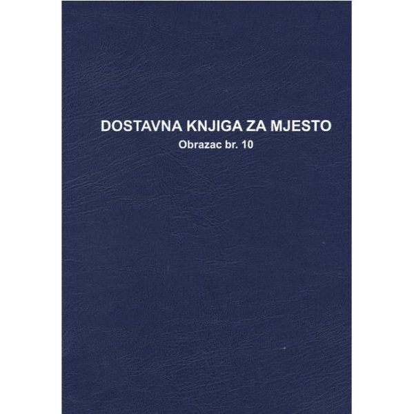 Obrazac B-142a dostavna knjiga za mjesto Fokus