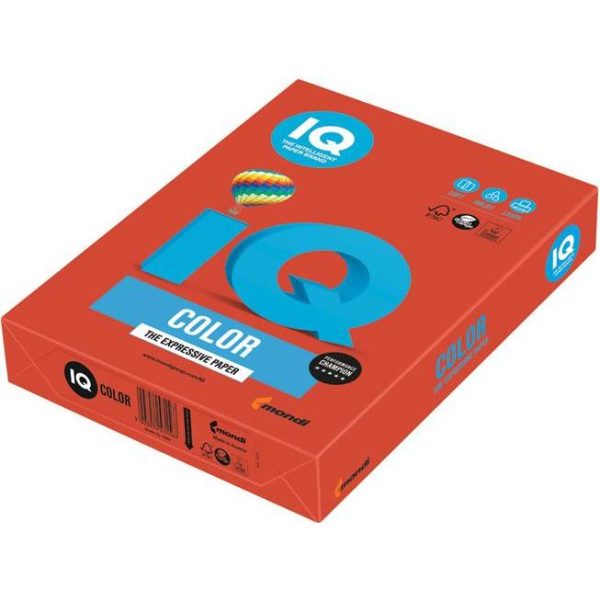 Papir ILK IQ Intenziv A4 160g pk250 Mondi CO44 koraljno crveni