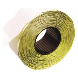 Etikete u roli 26x16mm oble dvoredne pk36 Printex žute, 000004553