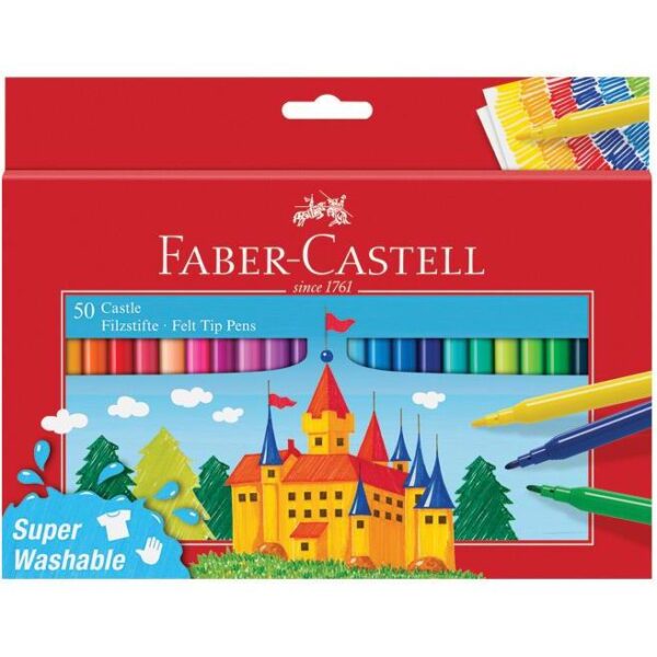 Flomaster školski 50boja Faber-Castell 554204 blister, 000045965