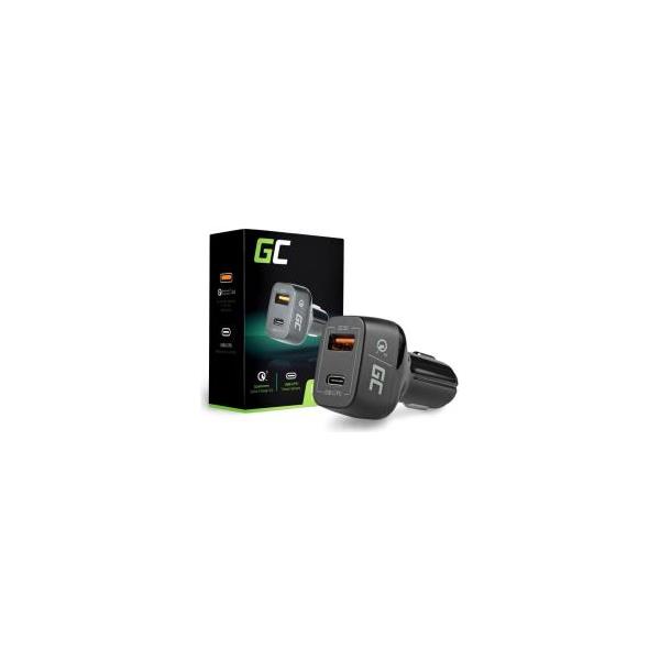 Green Cell auto punjač (CAD33), 1×USB-C, 1× USB Quick Charge, CAD33