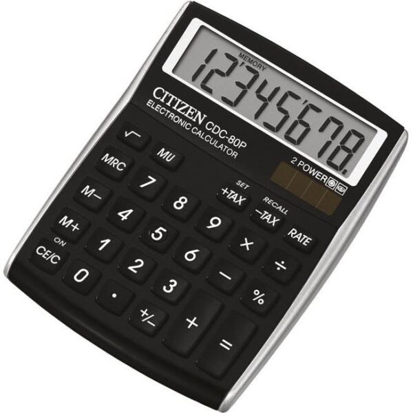Kalkulator komercijalni  8mjesta Citizen CDC-80 crni blister