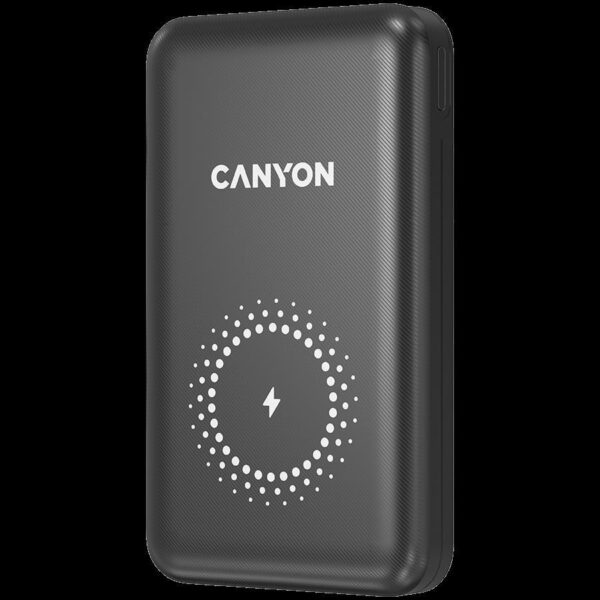 CANYON PB-1001 18W PD+QC 3.0+10W Magnet wireless charger powerbank 10000mAh Li-poly battery,CNS-CPB1001B