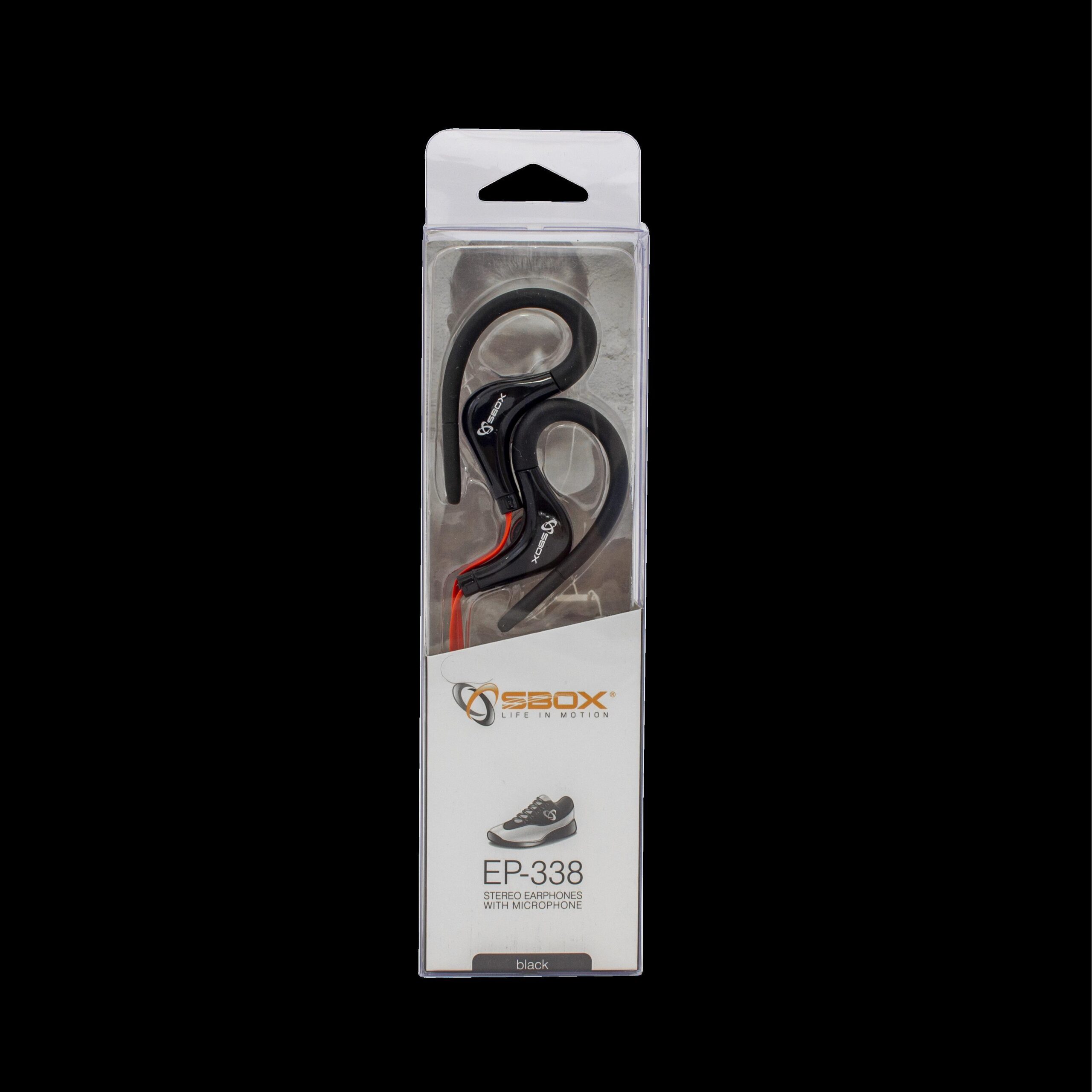 SBOX SLUŠALICE + MIKROFON EP-338 Crne / Sport, EP-338B - Slika 2