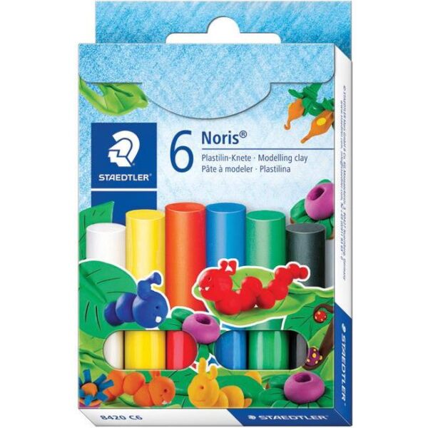 Plastelin 6boja Noris Staedtler 8420 C6 blister, 000037834