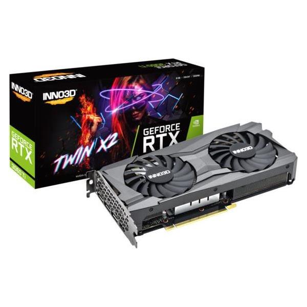Inno3D GeForce RTX 3060 TI TWIN X2, 8GB GDDR6, LHR, N306T2-08D6-1190