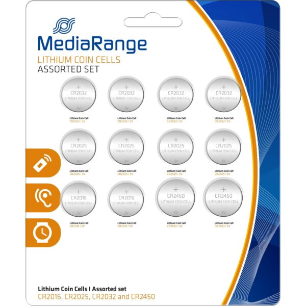 MediaRange CR2016/3V Litijeve baterije COIN 12kom, MRBAT139