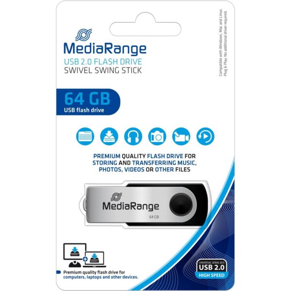 MediaRange MEMORIJA USB STICK 2.0, 64GB, MR912
