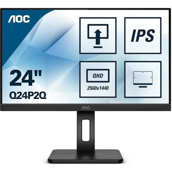AOC IPS 23,8" Q24P2Q, HDMI, DVI, DP, USB3.0, pivot, Q24P2Q