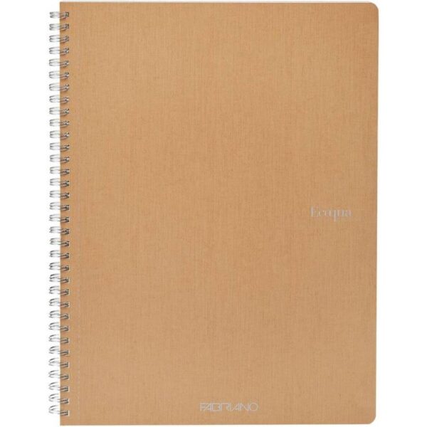 Bilježnica Fabriano Ecoqua original A4 90g 70L spiralna crte bruno 19290202