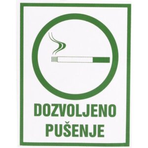 Naljepnice "Dozvoljeno pušenje" Etikgraf, 000000941