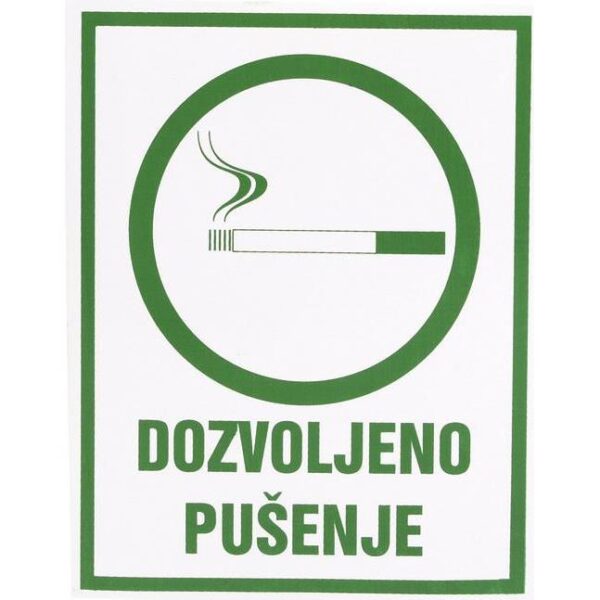Naljepnice "Dozvoljeno pušenje" Etikgraf, 000000941