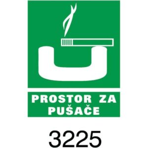 Naljepnice "Prostor za pušače" Akira 3225