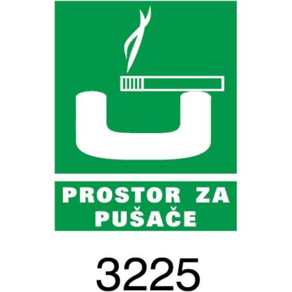 Naljepnice "Prostor za pušače" Akira 3225