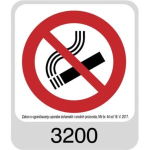 Naljepnice "Zabranjeno pušenje" Akira 3200, 000004646