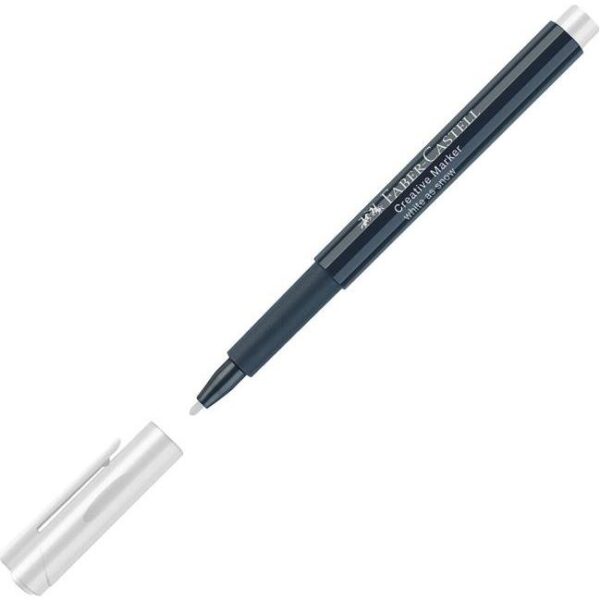 Marker permanentni dekorativni 1-2mm Faber-Castell 160701 bijeli