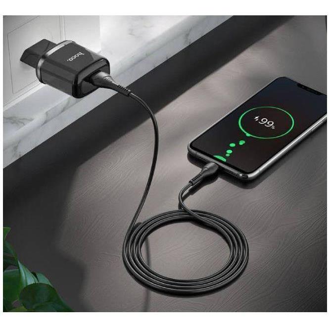HOCO kućni punjač N3 18W QC3.0 FAST USB3.0 + cable micro set black, 2983 - Slika 4