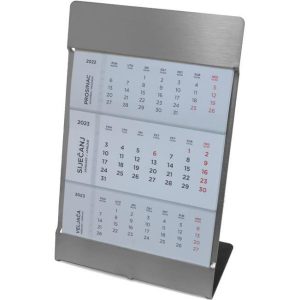 Kalendar stolni-pomični 11,5x17,8cm inox postolje, 000026343