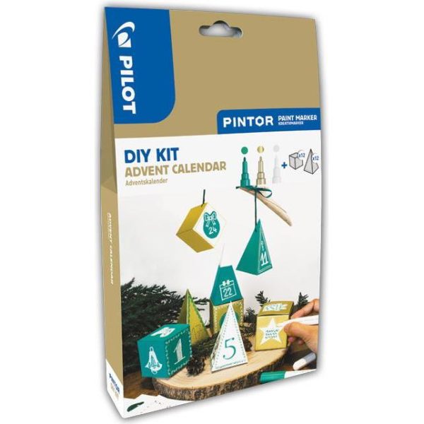 Set 3 markera i adventski kalendar DIY KIT Pintor Pilot blister, 000050709