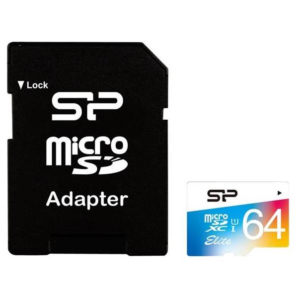 SILICON POWER memory card Micro 64GB SDXC, SP064GBSTXBU1V20SP