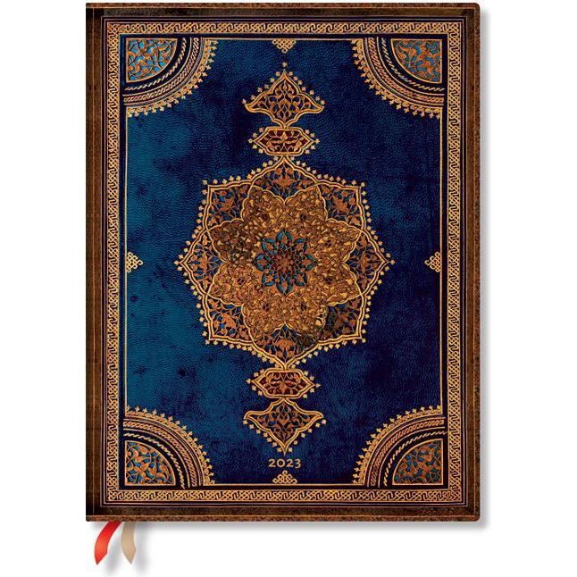Planer dnevni 2023-18x23cm-ultra s gumicom Safavid Indigo Paperblanks 8601-7, 000050675