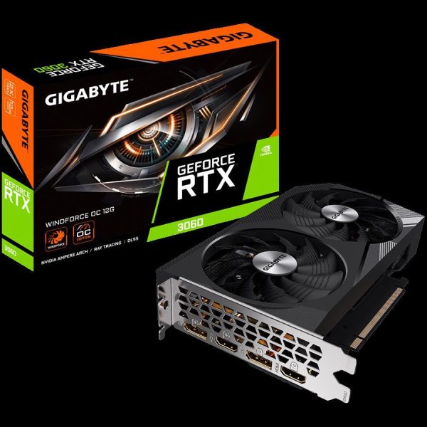 Gigabyte GF RTX3060 WF2 OC, 12GB GDDR6, GV-N3060WF2OC-12GD