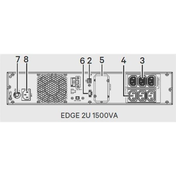 Vertiv 1500VA/1350W - EDGE-1500IRT2UXL RACK/TOWER - Slika 2